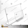 PORTA FOLLETO EN PORTA GRAFICA ACRILICO A5 (14.8*21 CMS) FORMATO L HORIZONTAL 1.5 MM, foto 2