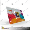 PORTA GRAFICA ACRILICO A6 (10.5*14.8 CMS) FORMATO L HORIZONTAL 1.7 MM (C200), foto 10