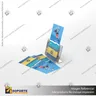 PORTA FOLLETO EN PORTA GRAFICA ACRILICO A6 (10.5*14.8 CMS) FORMATO L HORIZONTAL 1.5 MM, foto 4