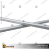 CONECTOR X ALUMINIO CUADRADO PARA PANEL ARAÑA TEXTIL CURVO, foto 1