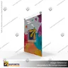PORTA GRAFICA ACRILICO A4 (21*29.7 CMS) FORMATO MURO VERTICAL 2.0 MM + SET EMBELLECEDORES, foto 6
