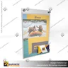 PORTA GRAFICA ACRILICO CON TARJETERO A4 (21*29.7 CMS) MURO VERTICAL 2 MM + SET EMBELLECEDOR, foto 3