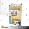 PORTA GRAFICA ACRILICO CON TARJETERO A4 (21*29.7 CMS) MURO VERTICAL 2 MM + SET EMBELLECEDOR, foto 4