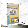PORTA GRAFICA ACRILICO CON TARJETERO A4 (21*29.7 CMS) MURO VERTICAL 2 MM + SET EMBELLECEDOR, foto 5