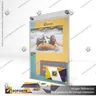 PORTA GRAFICA ACRILICO CON TARJETERO A4 (21*29.7 CMS) MURO VERTICAL 2 MM + SET EMBELLECEDOR, foto 6