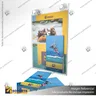 PORTA GRAFICA ACRILICO CON PORTA FOLLETO A4 (21*29.7 CMS) MURO VERTICAL 2 MM + VENTOSAS, foto 5