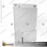 PORTA GRAFICA ACRILICO CON PORTA FOLLETO A5 (14.8*21 CMS) MURO VERTICAL 2 MM + SET EMBELLECEDOR, foto 1