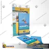 PORTA GRAFICA ACRILICO CON PORTA FOLLETO A5 (14.8*21 CMS) MURO VERTICAL 2 MM + VENTOSAS, foto 5