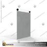 PORTA GRAFICA ACRILICO A6 (10.5*14.8 CMS) FORMATO MURO VERTICAL 1.5 MM + SET EMBELLECEDORES, foto 2