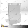 PORTA GRAFICA ACRILICO CON PORTA FOLLETO A6 (10.5*14.8 CMS) MURO VERTICAL 2 MM + VENTOSAS, foto 5