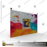PORTA GRAFICA ACRILICO A3 (29.7*42 CMS) FORMATO MURO HORIZONTAL 2.5 MM + SET EMBELLECEDORES, foto 5