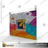 PORTA GRAFICA ACRILICO A4 (21*29.7 CMS) FORMATO MURO HORIZONTAL 2.0 MM + SET EMBELLECEDORES, foto 6