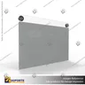PORTA GRAFICA ACRILICO A5 (14.8*21 CMS) FORMATO MURO HORIZONTAL 1.5 MM + SET EMBELLECEDORES, foto 4