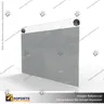 PORTA GRAFICA ACRILICO A6 (10.5*14.8 CMS) FORMATO MURO HORIZONTAL 1.5 MM + SET EMBELLECEDORES, foto 9