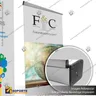PORTA PENDON ROLLER EURO BASE COLOR ALUMINIO 80*200 CMS (C12), foto 5