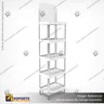EXHIBIDOR MODULAR PARA PRODUCTOS 35*24*132 CMS PAYLOADER ESTANDAR BANDEJA BLANCA (C2), foto 2