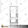 EXHIBIDOR MODULAR PARA PRODUCTOS 46*46*132 CMS PAYLOADER ESTANDAR BANDEJA BLANCA, foto 1