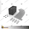EXHIBIDOR MODULAR PARA PRODUCTOS 20*40 CMS PAYLOADER SISTEMA ENSAMBLE BANDEJA NEGRA, foto 2