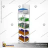 EXHIBIDOR MODULAR PARA PRODUCTOS 40*60 CMS PAYLOADER SISTEMA ENSAMBLE BANDEJA BLANCA (SEMI TRANSPARE, foto 3