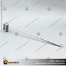 GANCHERA METALICA CROMADA SIMPLE PARA BARRA, foto 1