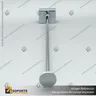 GANCHERA FRONTAL TUBULAR PARA BARRA 30 CM, foto 3