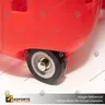 CANASTO PLASTICO CON ASA RETRACTIL Y RUEDAS ROJO GRANDE 45L, foto 3