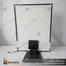PANEL MENU SLIM BOX 1 CARA A3 CON PEDESTAL (312X427) COLOR NEGRO, foto 3