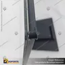 PANEL MENU SLIM BOX 1 CARA A3 CON PEDESTAL (312X427) COLOR NEGRO, foto 6