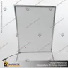PANEL MENU SLIM BOX 1 CARA A2 CON PINES (435X600) COLOR PLATEADO, foto 3