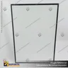 PANEL MENU SLIM BOX 1 CARA A2 CON PEDESTAL (435X600) COLOR NEGRO, foto 2