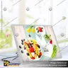 PANEL MENU SLIM BOX 1 CARA A4 CON PINES (225X304) COLOR PLATEADO, foto 1