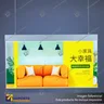 PANEL MENU SLIM BOX PLATEADO DOBLE CARA COLGANTE PIOLAS (900X350), foto 1