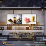 PANEL MENU SLIM BOX COLGANTE NEGRO CON BRAZO TELESCOPICO (600X900), foto 1