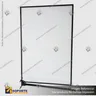 PANEL MENU SLIM BOX COLGANTE NEGRO CON BRAZO TELESCOPICO (600X900), foto 3