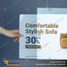PANEL MENU SLIM BOX PLATEADO DOBLE CARA COLGANTE PIOLAS (1000X350), foto 1