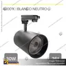 VERSALLES - FOCO LED TRACK LIGHT TRIFASICO COB 30W 4000K NEGRO 36, foto 1