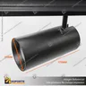 MONACO- FOCO TRACK LIGHT MAGNETICO CUERPO NEGRO 15W 48V 4000K, foto 2