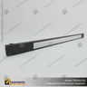 MG27 LUCERNA - LAMPARA LINEAL CUERPO NEGRO 10W 400MM CALIDO 3000K 48V 150O, foto 1