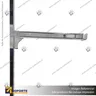 NOVA SOPORTE BARRA OVAL 30 CM CROMADO, foto 3