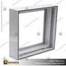 PERFIL FRAMELESS ALUMINIO 6 CM, foto 2