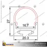 PERFIL PARA CINTA LED ALP 029 3MT, foto 5