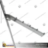 BRAZO A RIEL NOVA 35 CM CASCADA 5 BOLAS CROMADO, foto 2