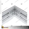 PERFIL FRAMELESS ALUMINIO 5 CM, foto 4