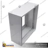 PERFIL FRAMELESS ALUMINIO 10 CM DOBLE CARA, foto 1