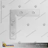 CONECTOR DE ALUMINIO PARA PERFILES ALP 90 SUPERIOR CON TORNILLOS, foto 1