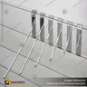 PLANKWALL SINGLE PRONG (HEAVY DUTY) ON BACKING PLATE, foto 1