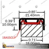 EP18 ALUMINIUM EDGE CAPPING - 18MM PANELS, foto 4