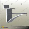 ALUMINIUM SHELF BRACKETS (FOR 6MM-18MM SHELVES), foto 1