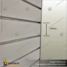 150MM PITCH SLATWALL PANELS, foto 1