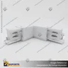 CONECTOR RIEL ENERGIZADO TRIFASICO TIPO L BLANCO, foto 3